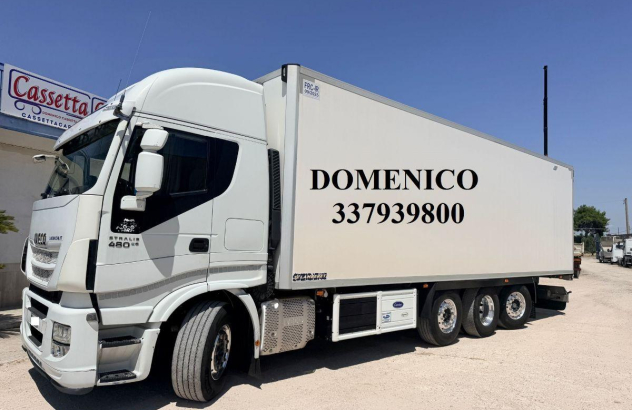 Iveco stralis 480 4 assi cella frigo trasporto carni 2016