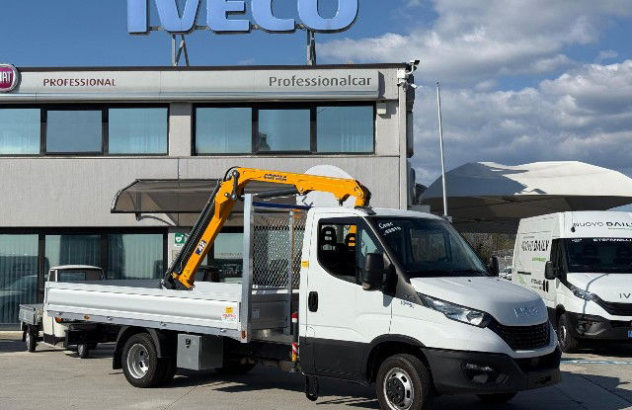 Iveco daily 35c16 cassone + gru copma 2020