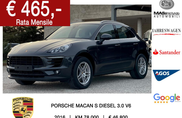 PORSCHE Macan 3.0 S Diesel Diesel 2016