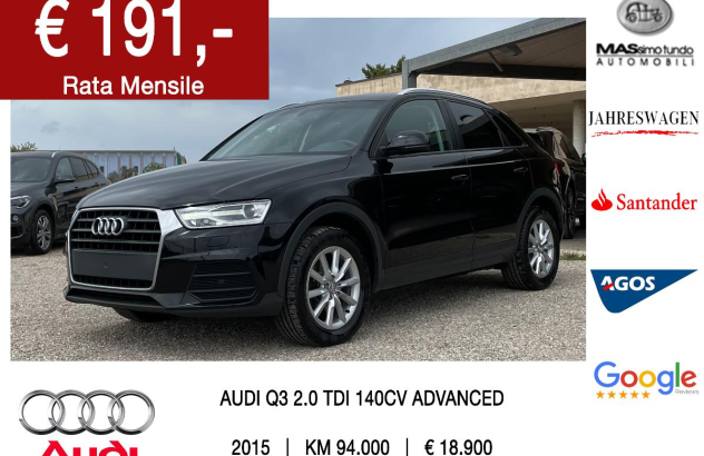 AUDI Q3 2.0 TDI quattro Advanced Diesel 2015