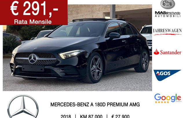 MERCEDES Classe A A 180 d Automatic Premium Diesel 2018