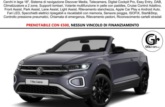 VOLKSWAGEN T-Roc  Benzina 2023