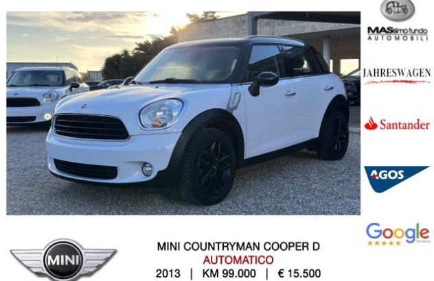 MINI Countryman Cooper D Countryman Automatica Diesel 2013