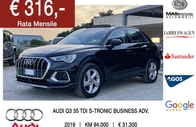 AUDI Q3 35 TDI S tronic Business Advanced Diesel 2019