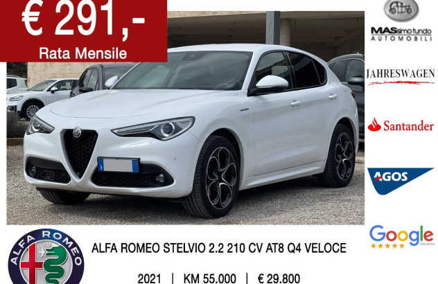 ALFA ROMEO Stelvio 2.2 T.diesel 210 CV AT8 Q4 Super Diesel 2020