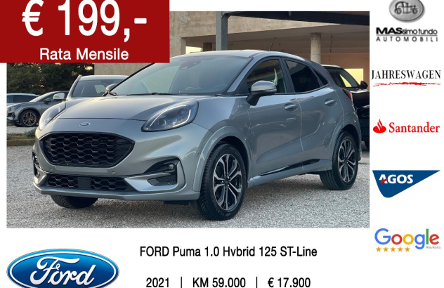 FORD Puma 1.0 EcoB. Hyb. 125 SeS ST-L. Des.  2021
