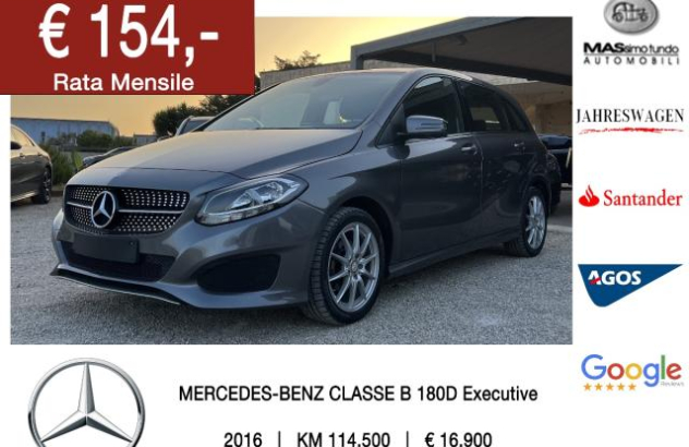 MERCEDES Classe B B 180 d Executive Diesel 2016
