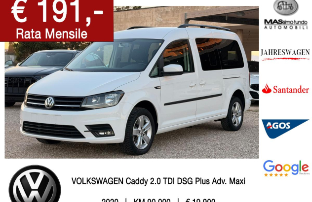 VOLKSWAGEN Caddy 2.0 TDI 102CV DSG Plus Adv. Maxi Diesel 2020
