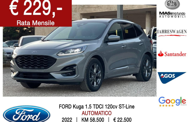 FORD Kuga 1.5 TDCI 120 CV SeS 2WD P. ST-Line Diesel 2022