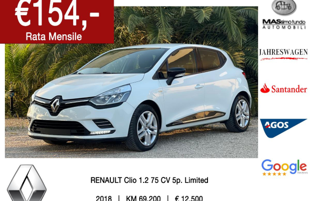 RENAULT Clio 1.2 75 CV 5p. Intens Benzina 2018