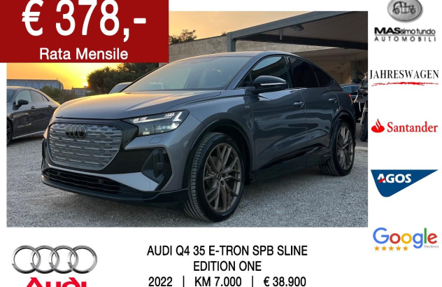 AUDI Q4 e-tron Q4 SPB 35 e-tron S line edition Elettrica 2022