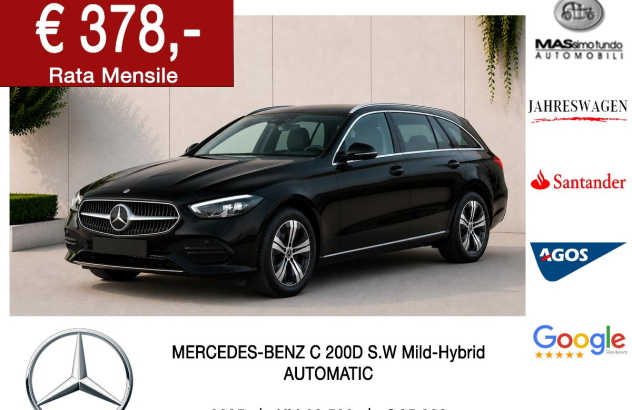 MERCEDES Classe C Station Wagon C 200 S.W. Auto EQ-Boost Sport Plus Elettrica-Diesel 2025