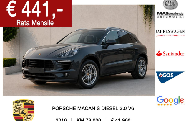 PORSCHE Macan 3.0 S Diesel Diesel 2016