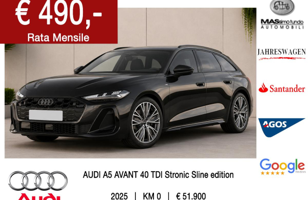 AUDI A5 A5 TDI 150 kW mHEV+ S tr. S Line edition Elettrica-Diesel 2025