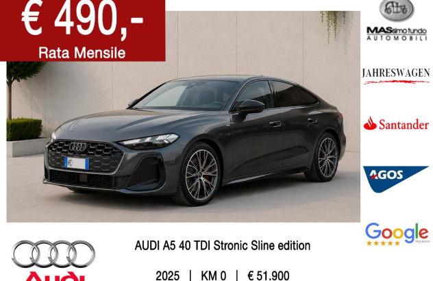 AUDI A5 A5 TDI 150 kW mHEV+ S tr. S Line edition Elettrica-Diesel 2025