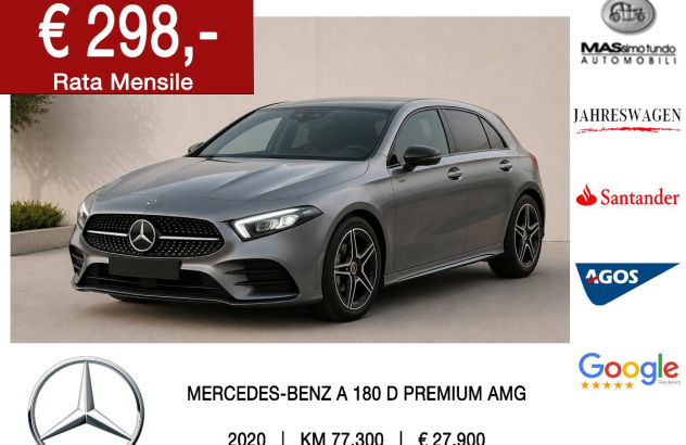 MERCEDES Classe A A 180 d Automatic Premium Diesel 2020