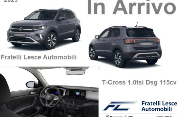 VOLKSWAGEN T-Cross 1.0 TSI 115 CV DSG Life Benzina 2025