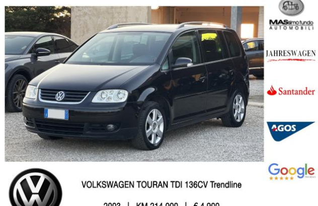 VOLKSWAGEN Touran TDI 136CV Trendline Diesel 2003