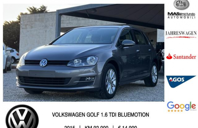 VOLKSWAGEN Golf 1.6 TDI 5p. Comfortline BlueMotion Technology Diesel 2014